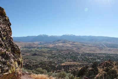 View from Mountain Drive Up To Virginia City NV

