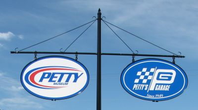 Saturday morning, show day at the Petty Museum & Garage
