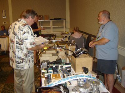 Buick Farm Vendor Table
Kevin Kinney browsing. Doug Doughterty at right
