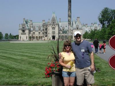 Rhonda Zerbini & ROA Artist Cory Correll at Biltmore Estate
