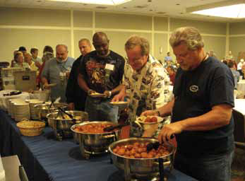 Evening hors d'oeuvres in Hospitality room
