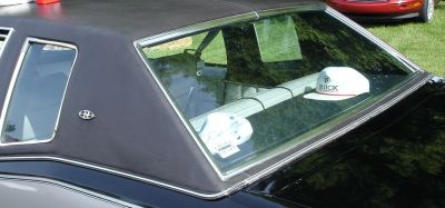 Vinyl top with molding around the window
