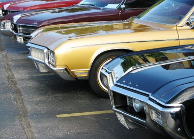 Row of 1966-70s lined up on show day
