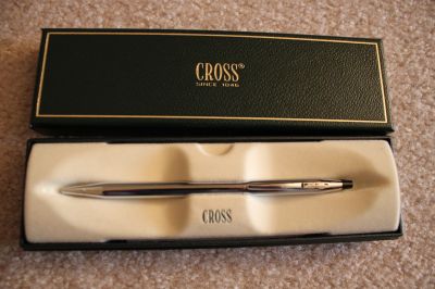 Silver Arrow package included a custom engraved pen
