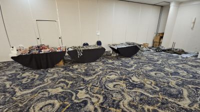 Vendors with Merchandise in the Hospitality Room
