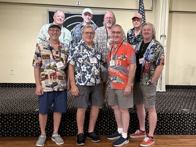 ROA Board Members and our Director in attendance …
L to R, Fr to Ba … Chip Aeppli, Gil Volling, Leslie Fry, Brian Sherman
		Charles Couture, Ray Knott, Steve Playter, Russ Norton

