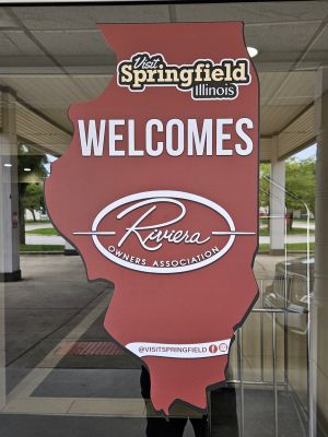 The Springfield Visitors Bureau made up a sign …
Welcoming the ROA to Springfield, IL

