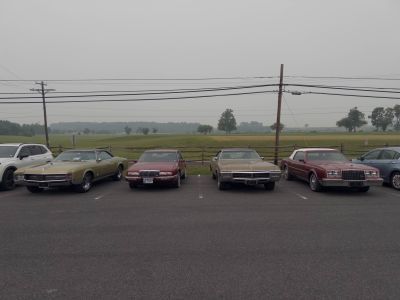 A parking lot of Riviera at the “Beyond the Battle” Museum
