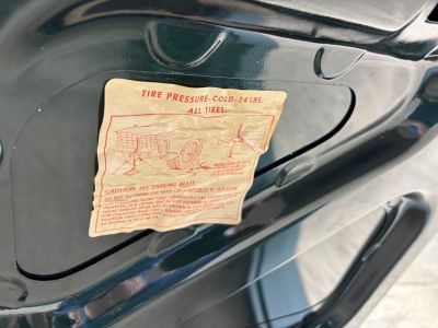 Original Listing Pic … Trunk Lid … Jacking Instructions Sticker
