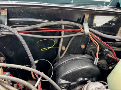 Original Listing Pic … Engine Compartment Factory Markings
