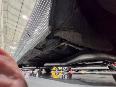 Underside Details … Rocker Panel / Molding RF … Looking Rearward
