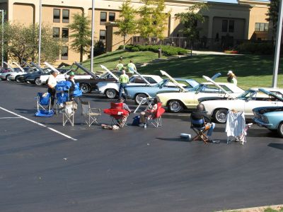 Several NICE Rivieras lined up on Show Day
