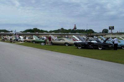 Our Show and judging on the grounds at the Garlits’ Museum
A line-up of several VERY nice Rivieras
