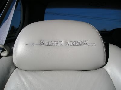 Silver Arrow package included embroidered head rests
